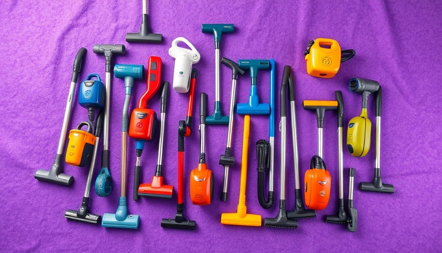 Varied vacuums on purple background - Best Vacuums on Amazon 2025.