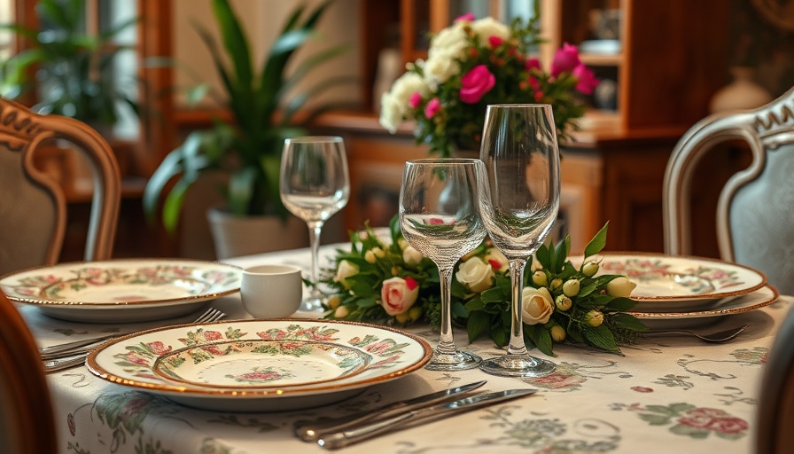 Elegant table setting with best silverware sets and floral plates.