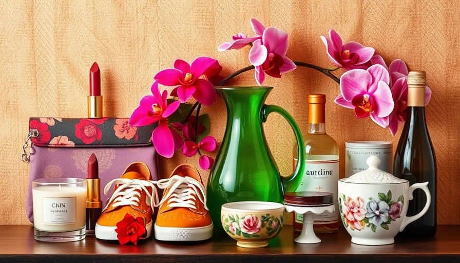 Diverse selection of Mother's Day gifts 2025, featuring various items.
