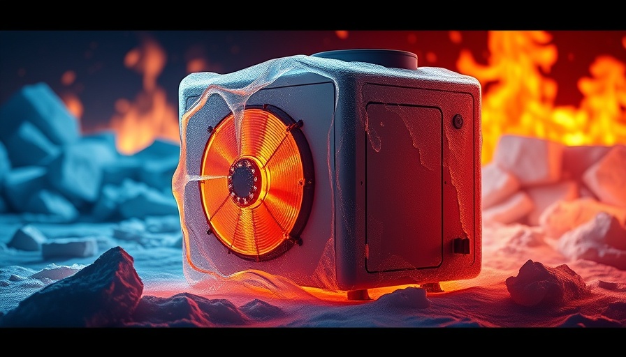 Conceptual rendering of ice-source heat pumps in contrasting temperatures.