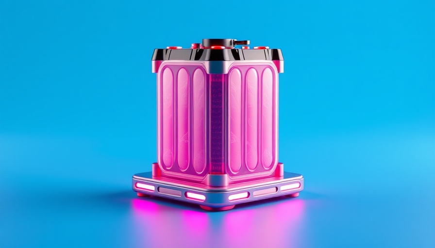 3D model of a structural battery showcasing innovation