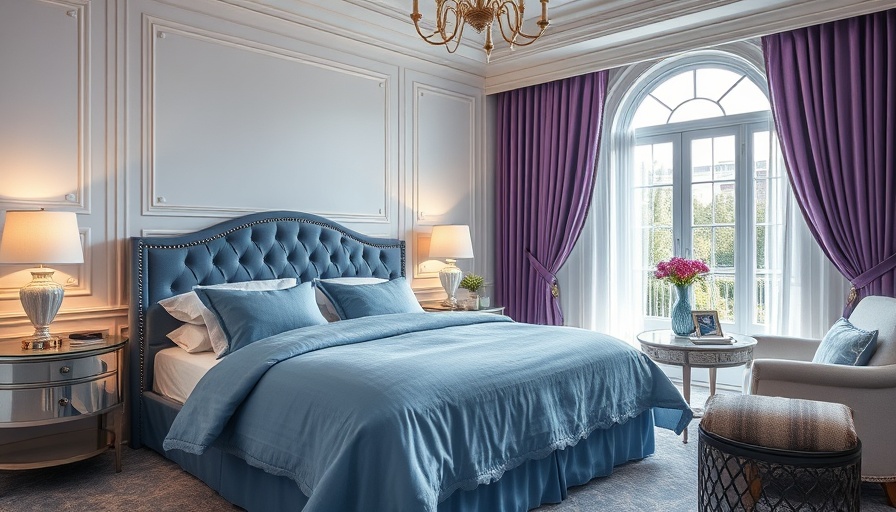 Beautiful bedroom featuring the best scalloped bedding