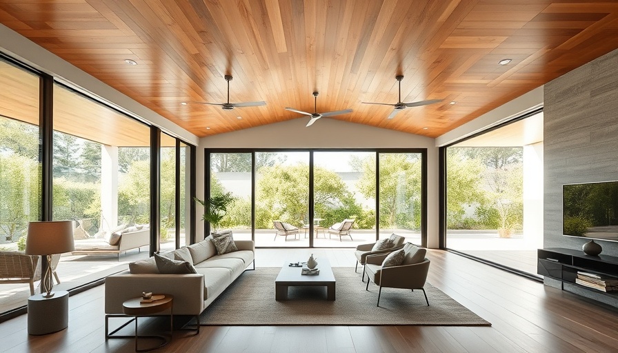 Minimalist interior design in a modern, open-plan living space.