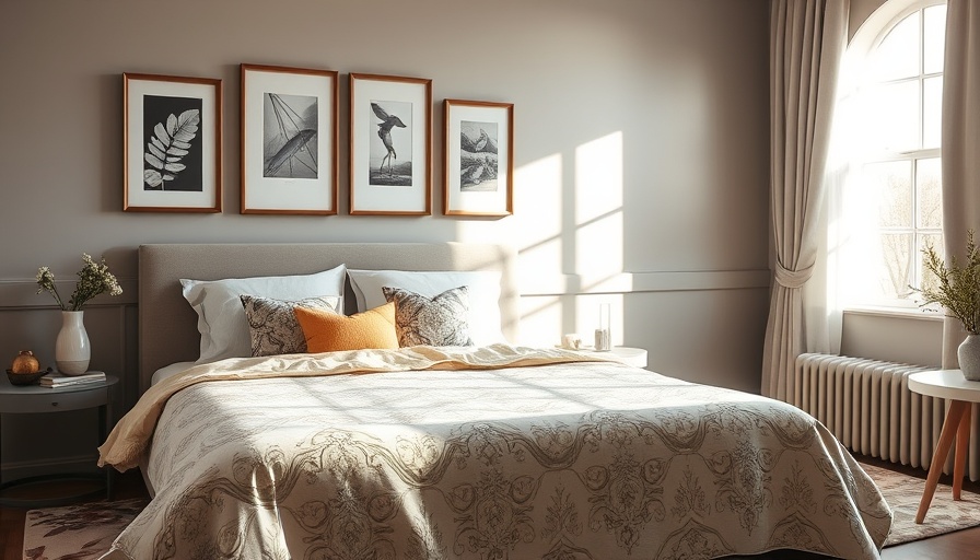 Cozy bedroom with eco-friendly Boll & Branch sheets, soft natural light.
