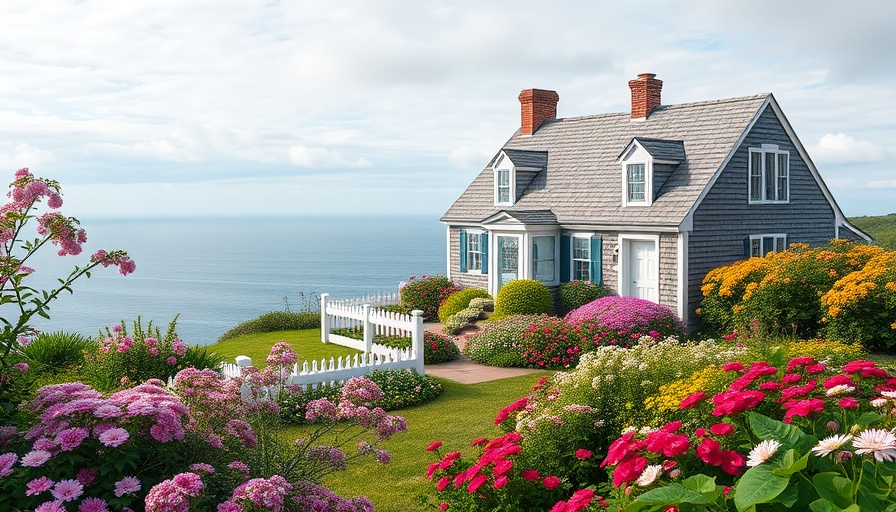 Charming Cape Cod farmhouse with garden overlooking the ocean.