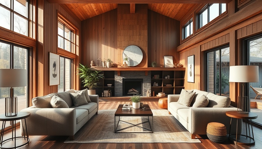 Cozy modern living room design with natural lighting and elegant furniture.