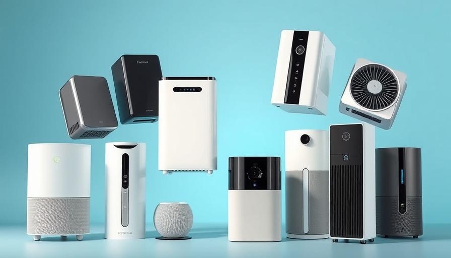 Assorted modern air purifiers - Best Air Purifiers 2025 selection.