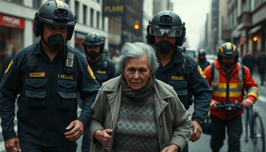Israel Iran military conflict: Eldery woman assisted by responders.