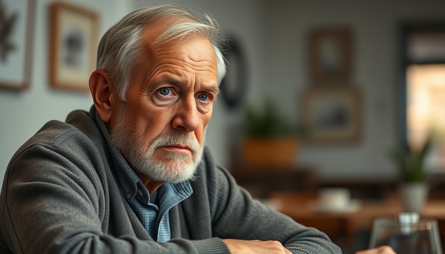 Thoughtful older man indoors, U.S. strikes Iranian nuclear sites