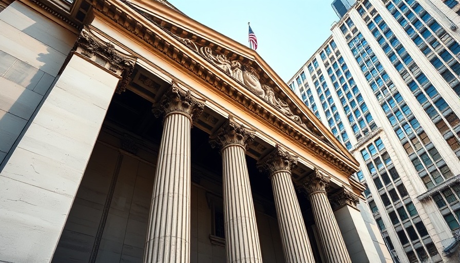 New York Stock Exchange building facade symbolizing market reaction.