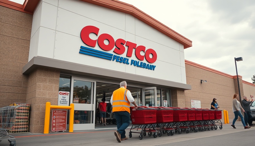 Costco store entrance showing early shopping hours for Executive Members