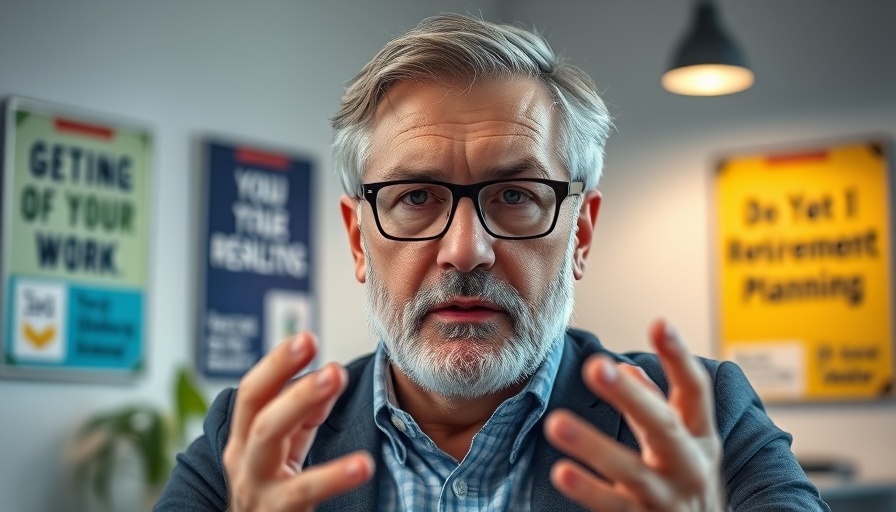 Middle-aged man discussing 401(k) retirement planning strategies.