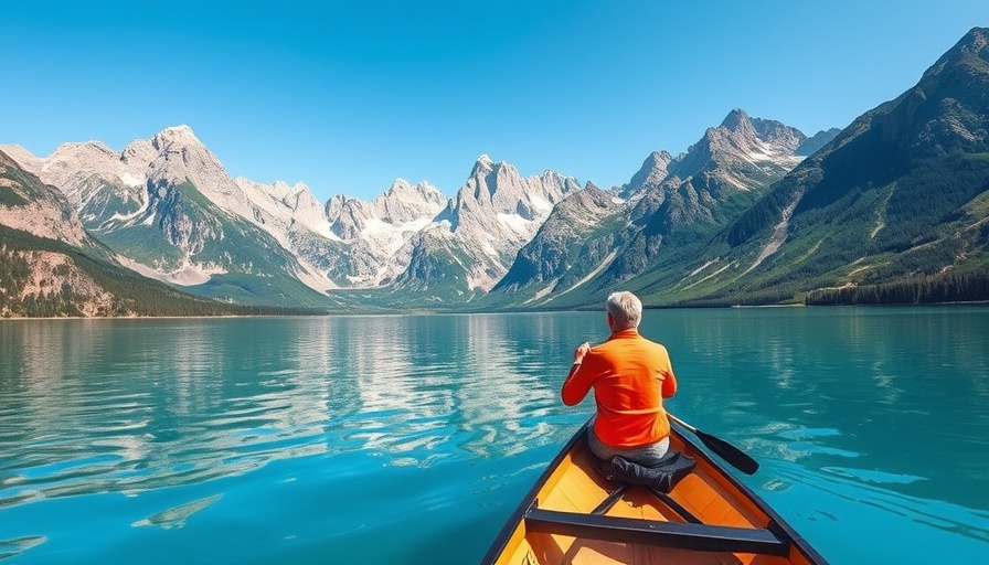 Canoeing at a stunning lake, explore things to do in Calgary.