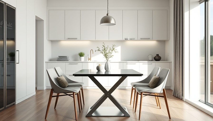 Elegant small dining table in a modern kitchen for best dining tables for small spaces.