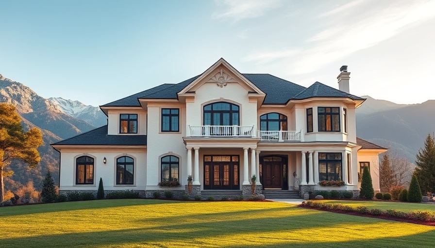 Luxury Mountain Modern Home Design showcased with elegant architecture and scenic backdrop.
