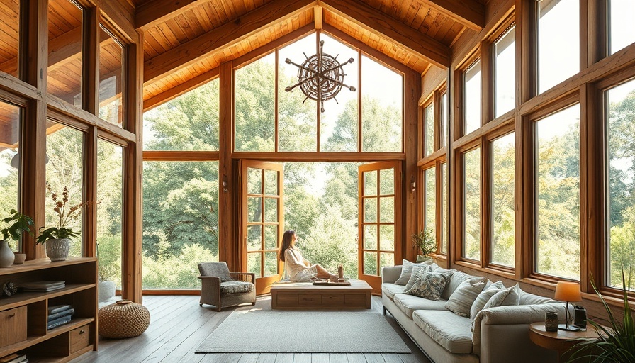 Sustainable building practices in a rustic, eco-friendly home interior.