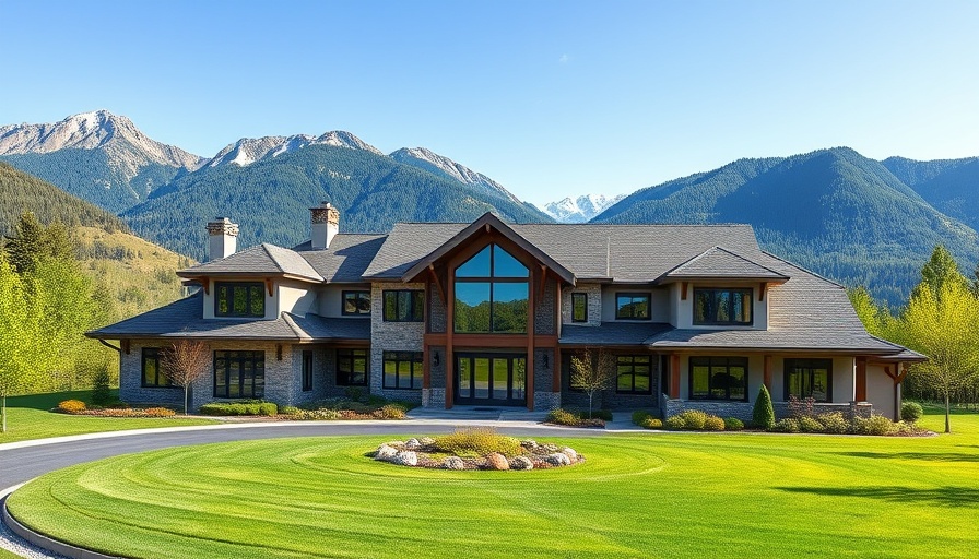 Luxurious $3.7M mountain farmhouse with scenic mountain view.