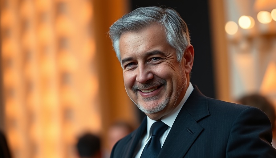 Middle-aged man in a suit at an event.
