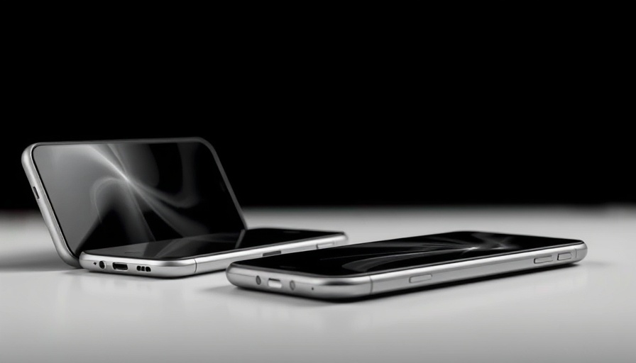 Innovative smartphones 2025 with futuristic design.