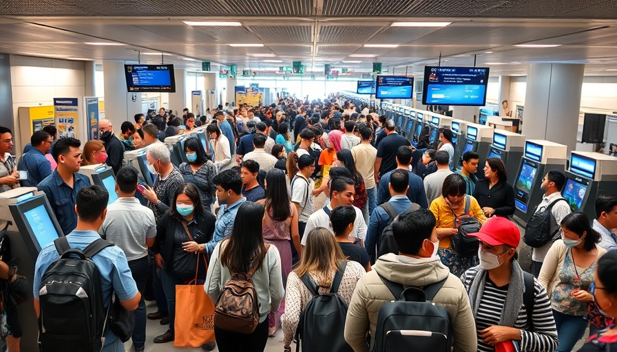 Airport security checkpoint interaction during end shoes-off policy.