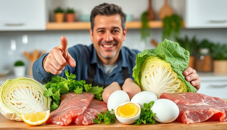 Dr. Berg’s Top 7 Health Tips: vibrant health food display.