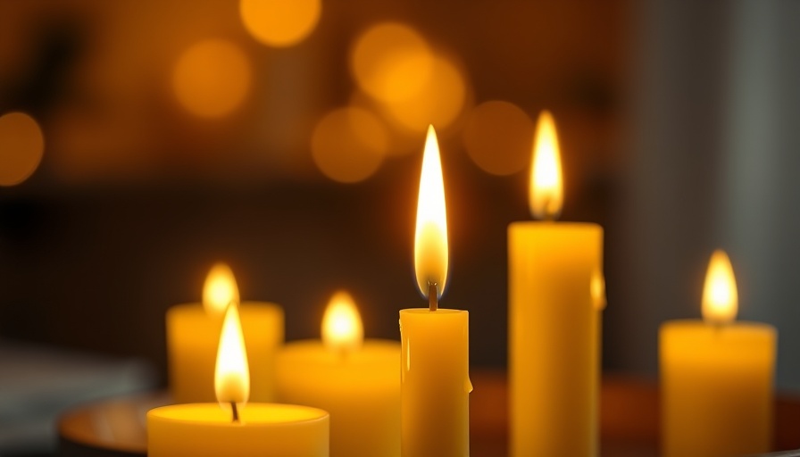 Glowing yellow candles create warm atmosphere, James Carter Cathcart Pokémon voice actor tribute.