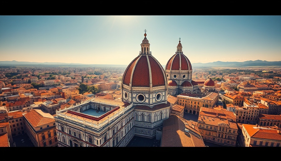 Aerial view of Florence Cathedral dome, best things to do in Florence Italy.