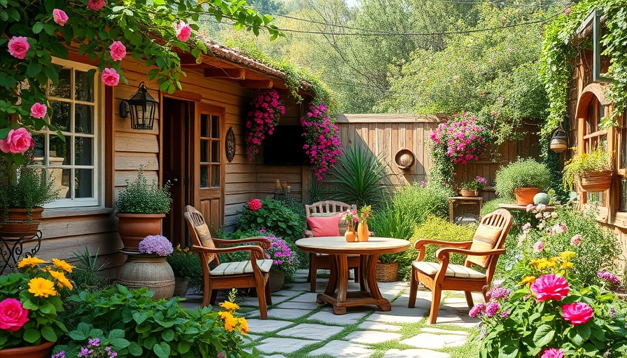Vintage style garden beauty with rustic charm and vibrant blooms.