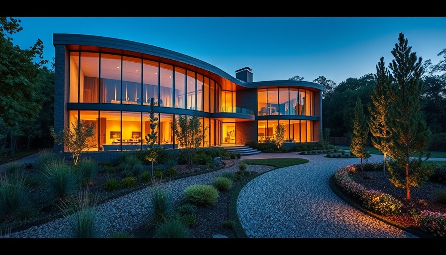Modern home with glass walls showcasing design-build methodology