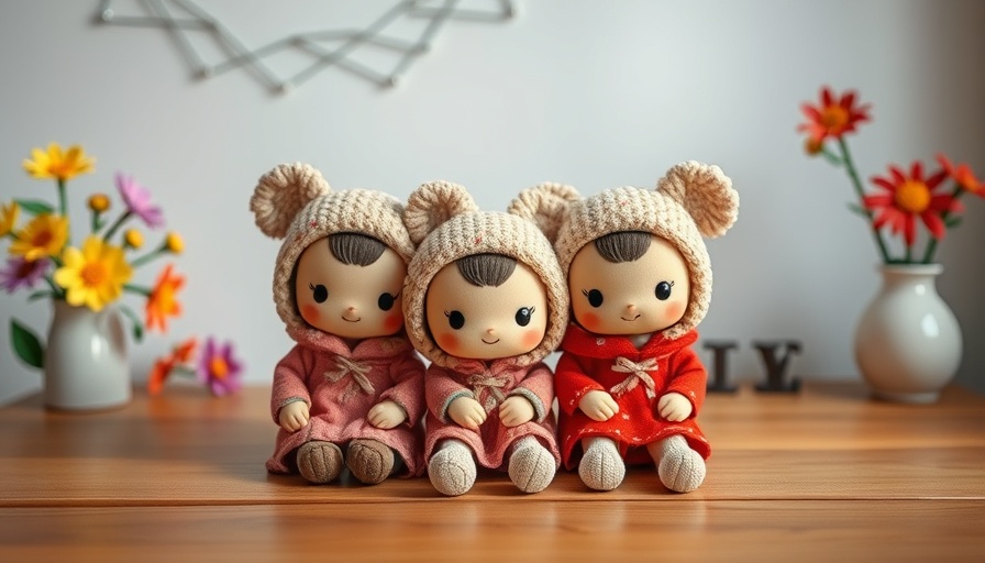 Adorable Labubu figures showcasing furniture trend with colorful background.