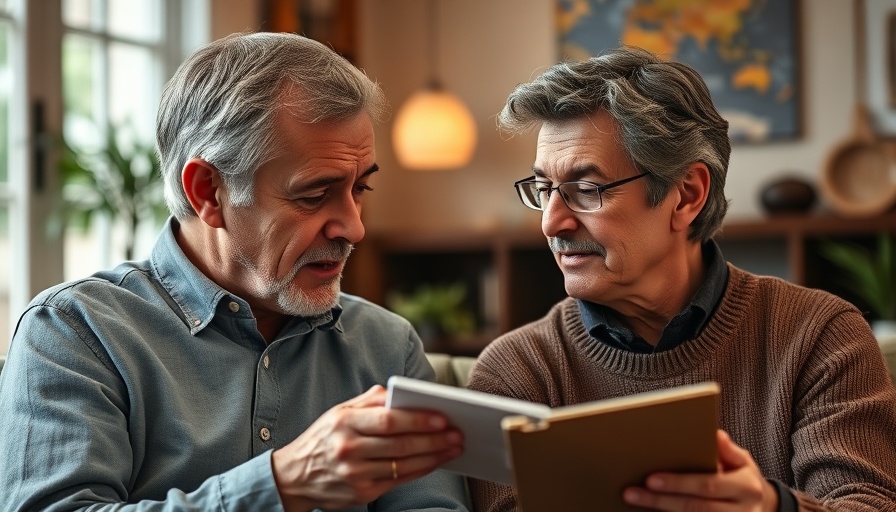 Thoughtful middle-aged couple discussing retirement insights.