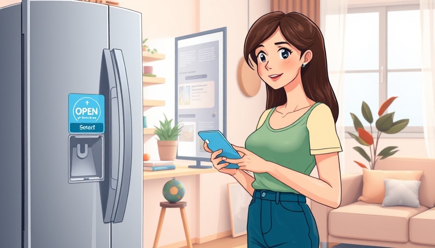 Smart technology saves food waste with open door alert on refrigerator.