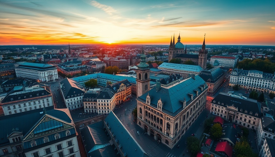 Aerial view of Munich showcasing best things to do, highlighting iconic landmarks and vibrant city life.