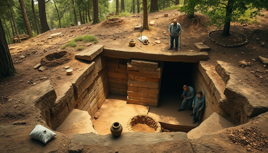 Italian archaeologists uncover a rare 2600-year-old tomb at a forested excavation site