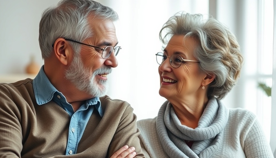 Mature couple discussing retirement tips to avoid mistakes indoors.