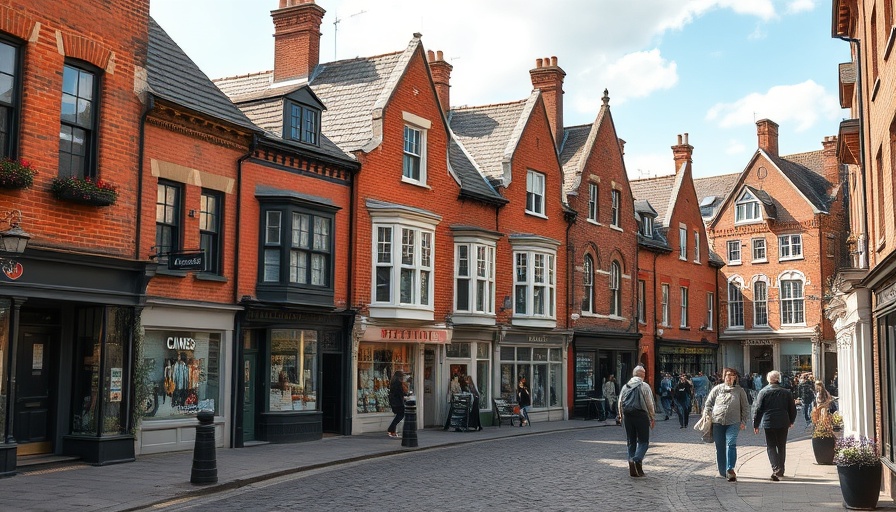 Charming historic properties with cobblestone streets for sale.