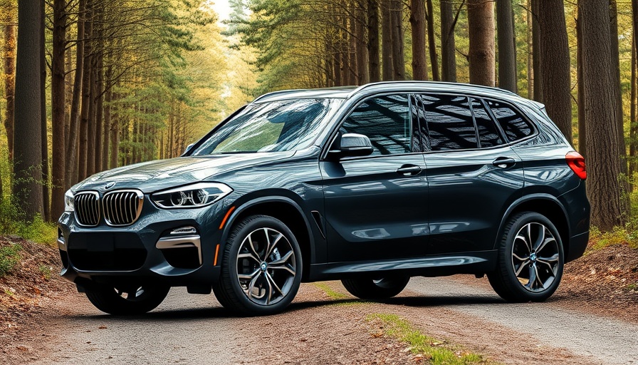 Sleek BMW SUV competes in off-road setting