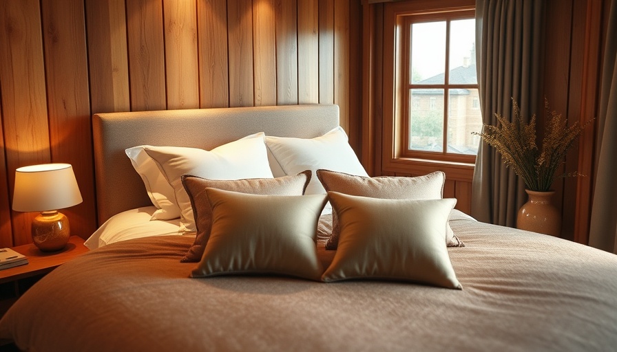 Cozy bedroom with elegant decor and pillows for stomach sleepers.