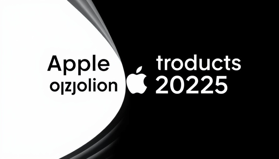 Minimalist banner for new Apple devices coming in 2025.