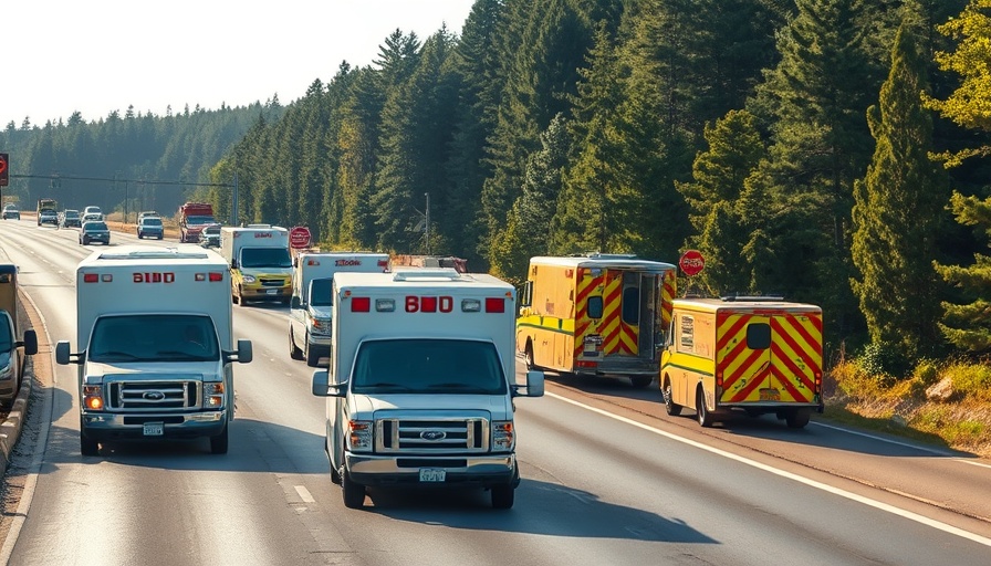 Emergency responders work on highway after tour bus rollover in New York