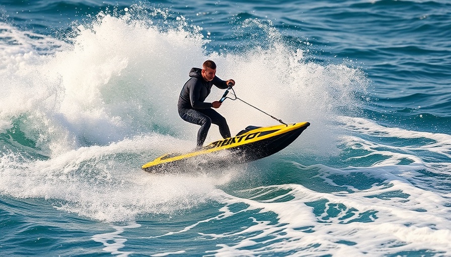 Wetsuit-clad water skier navigating waves, concept of brain eating amoeba risk.