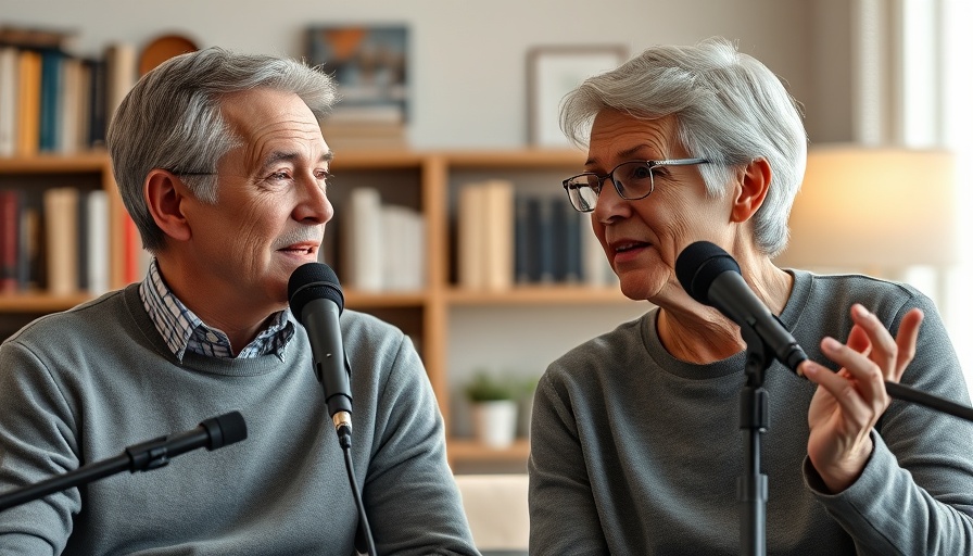 Middle-aged couple discussing letting go of toxic relationships in retirement.