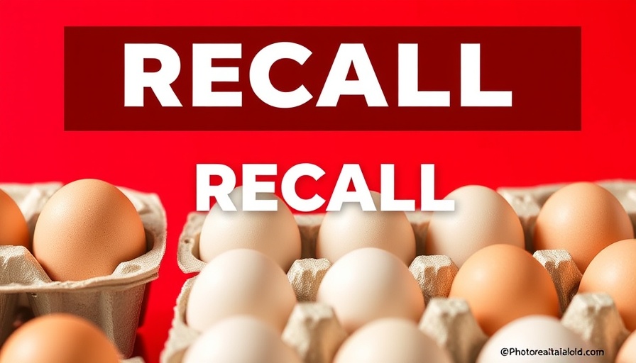 Salmonella outbreak in eggs recall alert with egg packaging.