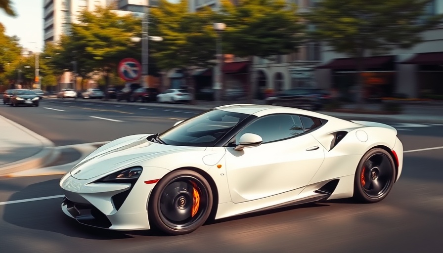 White sports car driving away, potential misuse by mechanic.
