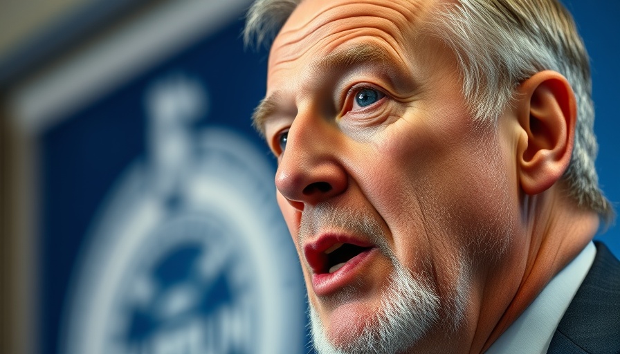 An older man speaking during a press conference about Alien Enemies Act immigrant deportation.