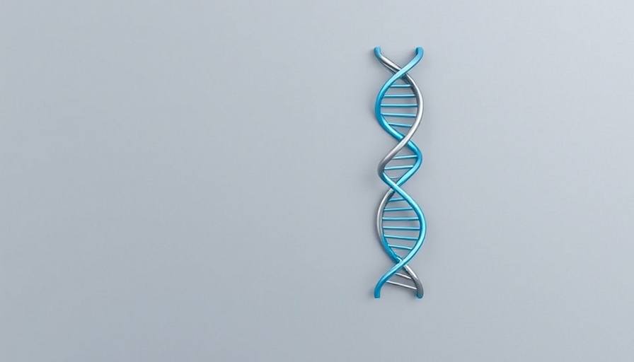 DNA double helix poster related to senior health testing.