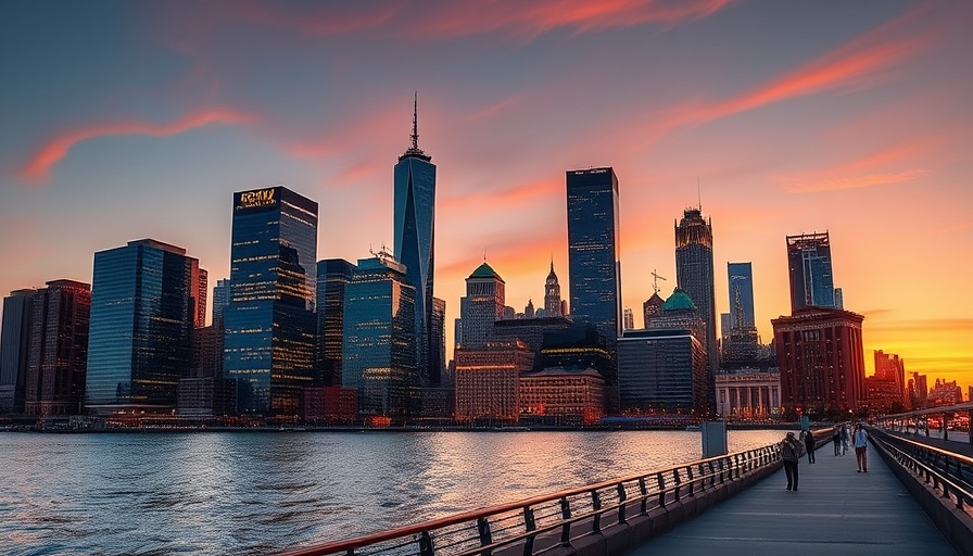 New Jersey waterfront during sunset, skyline view, best things to do in New Jersey.