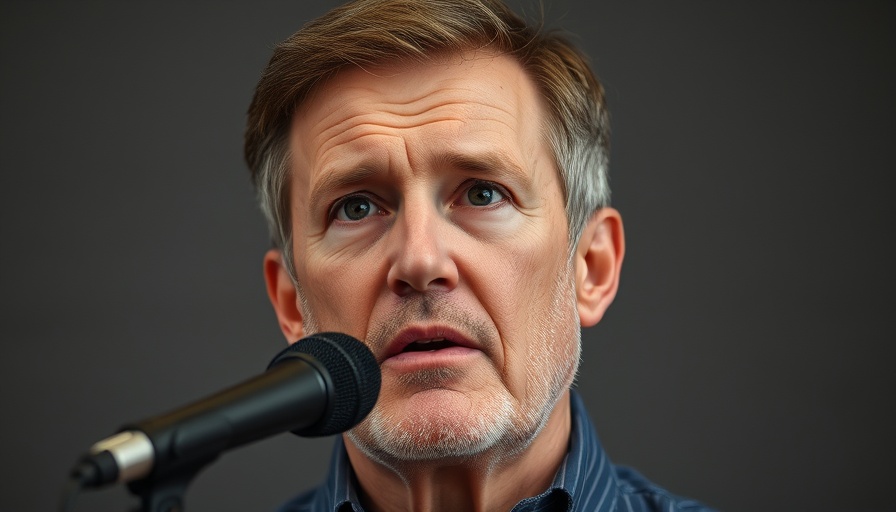 Middle-aged man discussing worst drink for your liver.