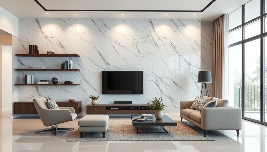 Luxurious modern living room showcasing emerging quartzite trends