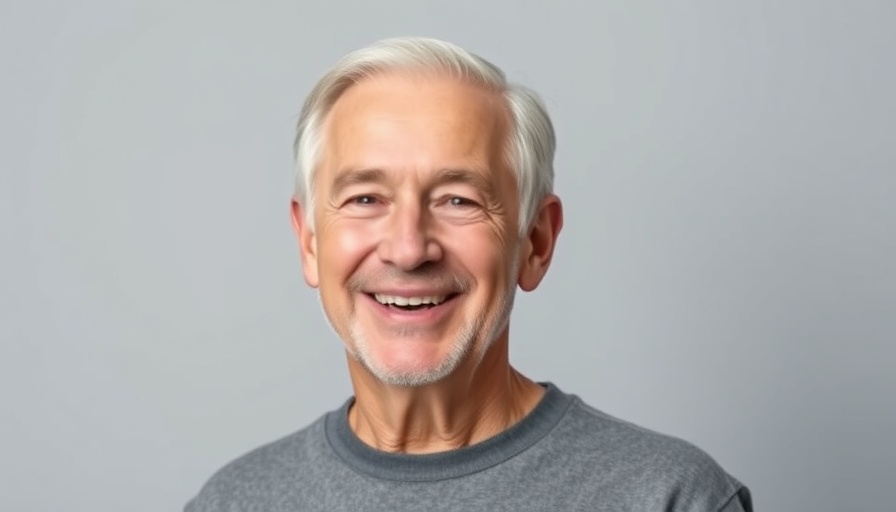 Professional portrait of a smiling older man in a blue shirt and blazer.